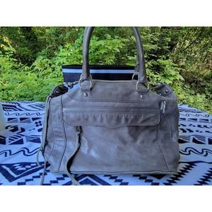 Rebecca Minkoff Morning After Mab Shoulder Bag in Grey.  Leather.